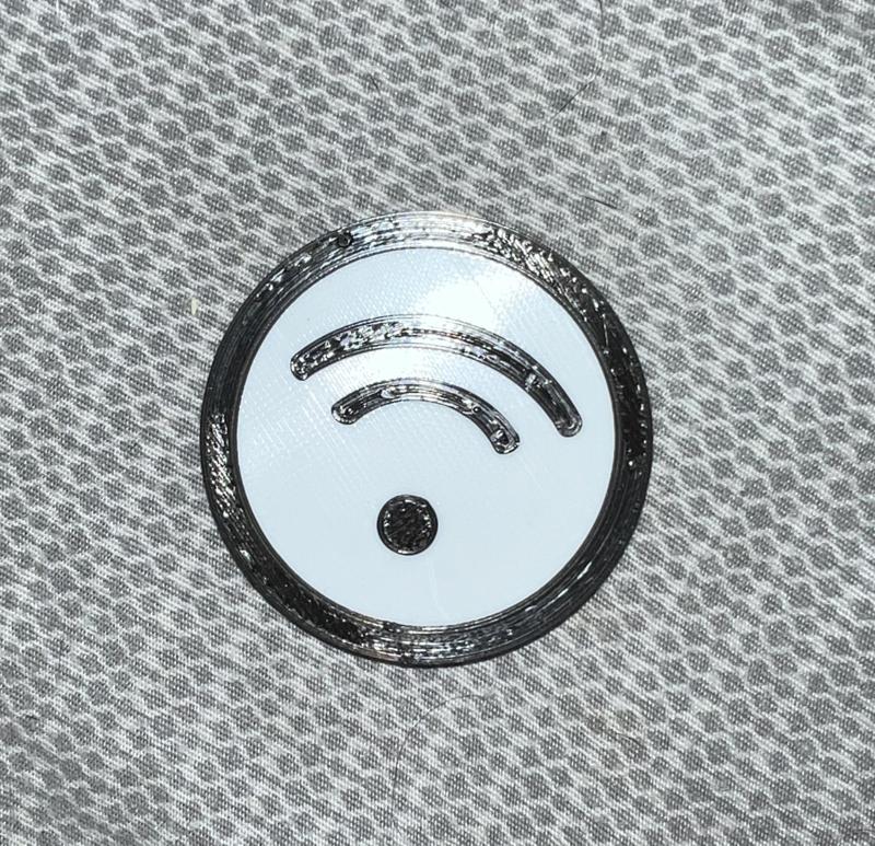 Wifi Embeded NFC tag, with WiFi logo