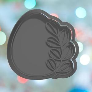 Easter Egg With Leaves Cookie Cutter