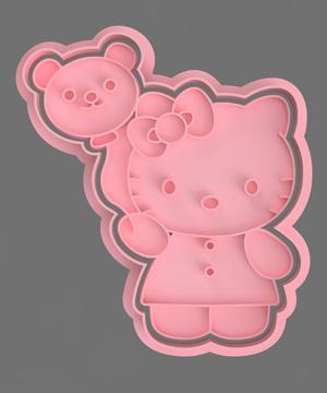 HELLO KKITTY CUTTERS FOR COOKIES AND FONDANT