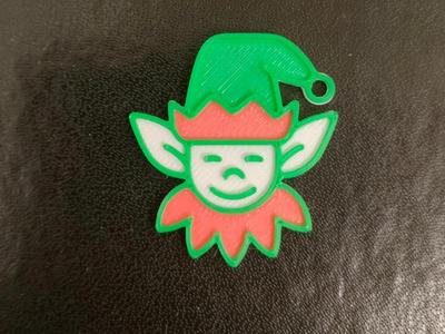elf gift tie charm