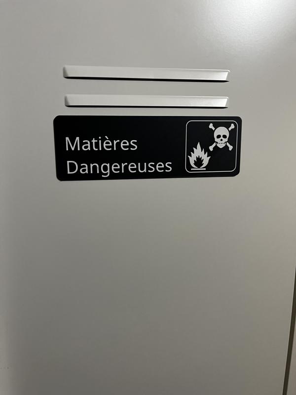 Matières dangereuse plaquette  - sign