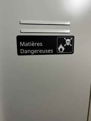 Matières dangereuse plaquette  - sign