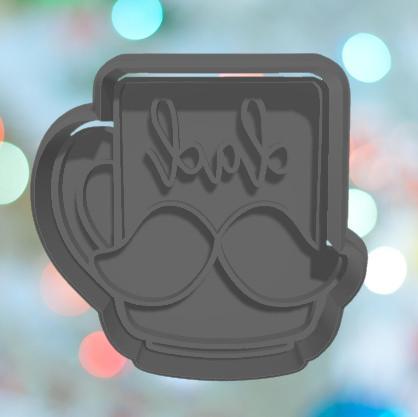 Fathers Day Mug Cookie Cutter