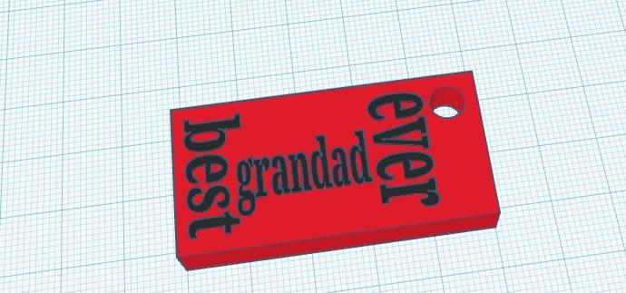 best grandad ever keychain