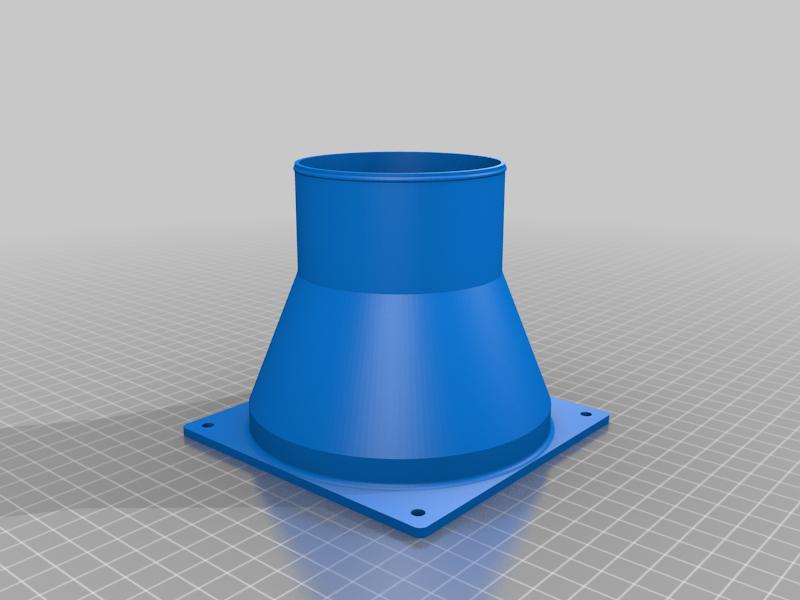 120mm to 76mm fan duct