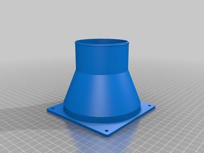 120mm to 76mm fan duct