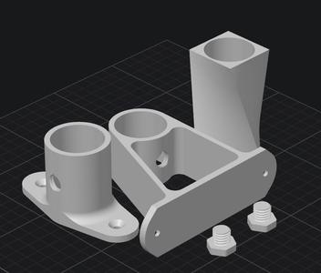 Curtain Rod Support - Parametric file included - 2 options