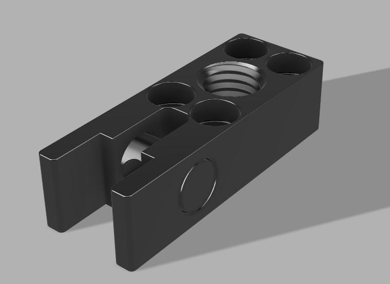 Wanhao Duplicator 5 (D5, D5S, and D5S mini) Filament Feeder Assembly PTFE tube connector bracket
