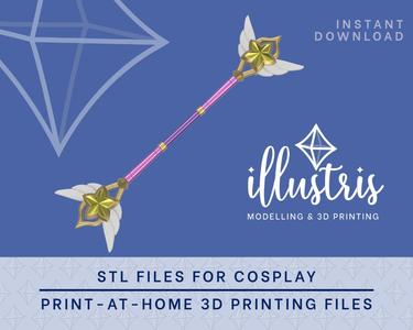 LUX Star Guardian Staff STL FILES [League of Legends]