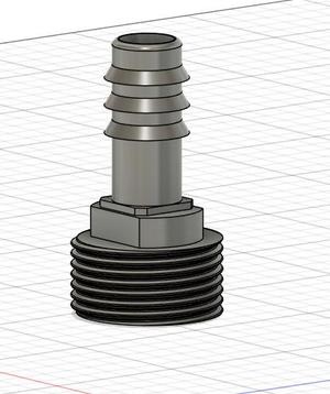 Irrigation pipe to garden hose adapter screw