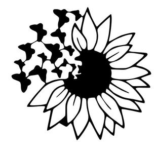 Butterfly Sunflower Wall Decor