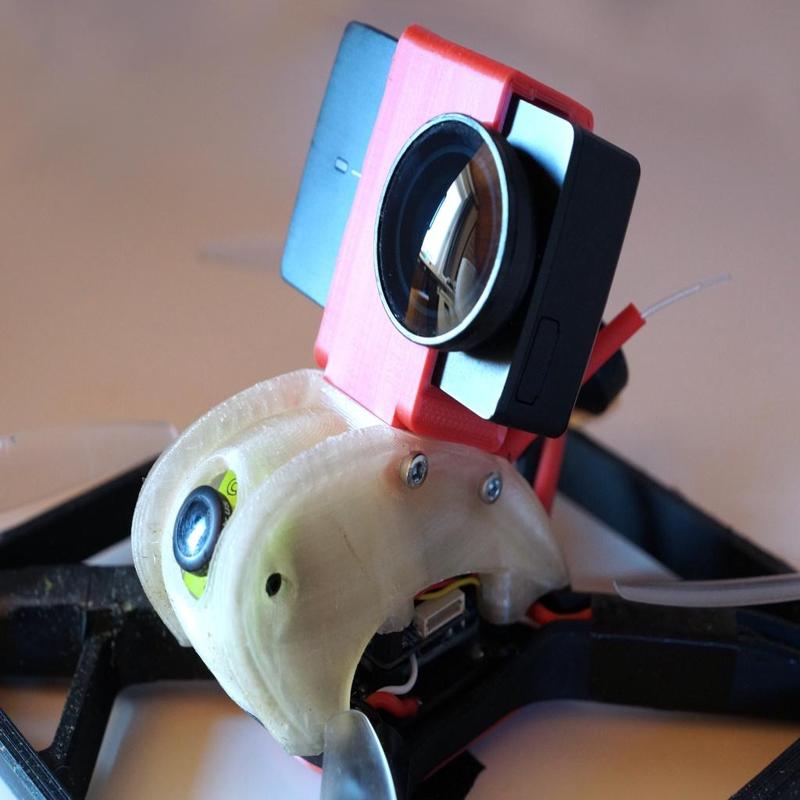 xevo x210 alternative pod with action cam mount (yi 4k)