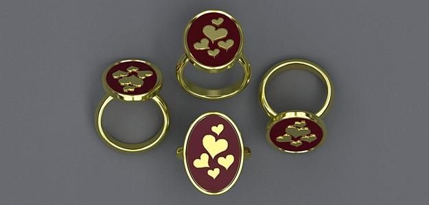 Hearts  ring