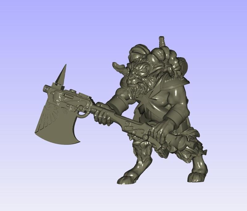 Imperial space army Beast-Weapon-Master    Gor-Half-Horn