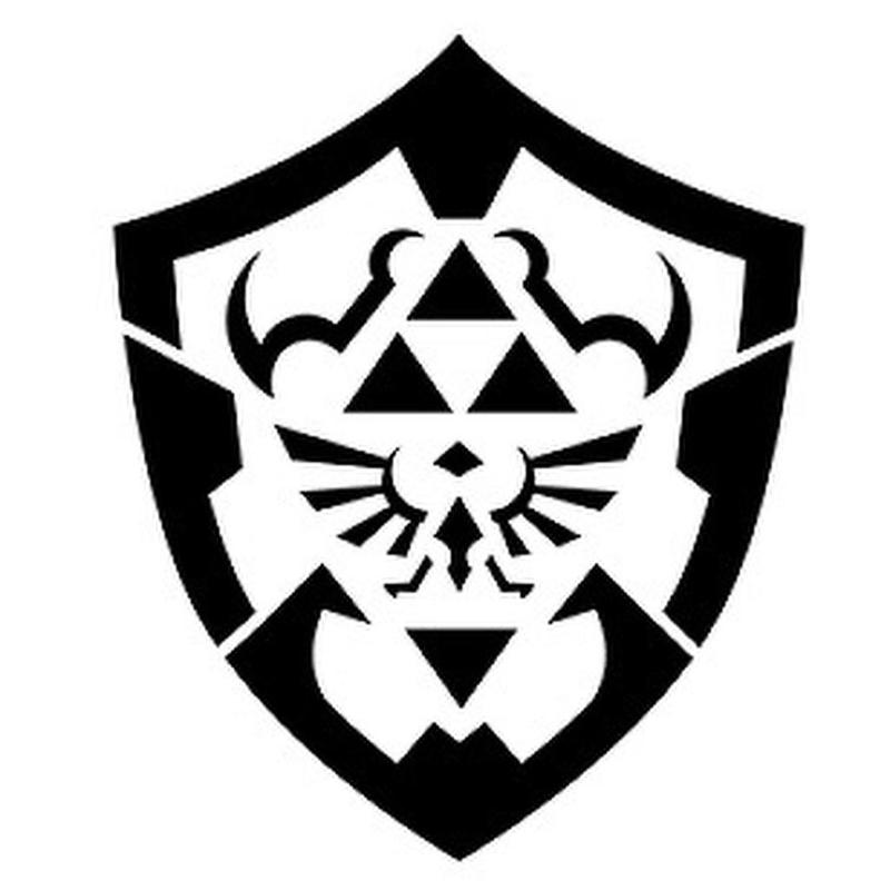Hyrule Shield stencil