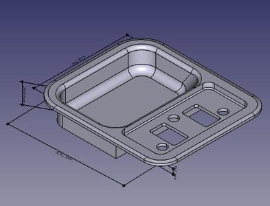 early bronco 68-77 interior door handle cup