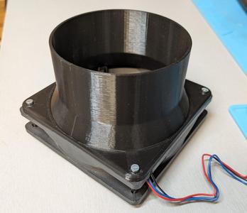 120mm fan to 100mm ventilaton tube adapter