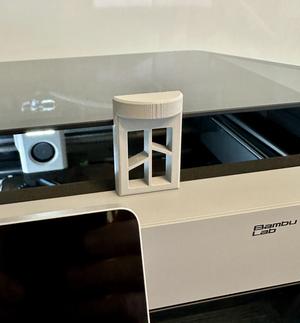 Bambu Labs Lid Prop / Riser with Backstop P1 / X1