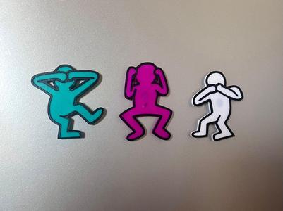 Keith haring fridge magnet
