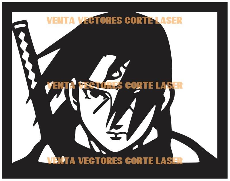 NARUTO - ITACHI WALL ART DECORATION - ANIME 3D PRINTING AND LASER CUTTING