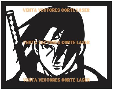 NARUTO - ITACHI WALL ART DECORATION - ANIME 3D PRINTING AND LASER CUTTING