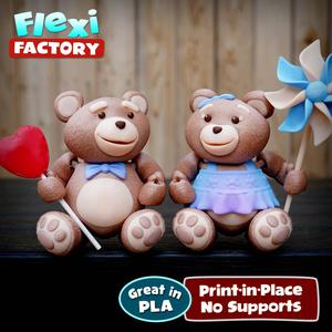Public release: Flexi Factory Teddy Bears and Pinwheel