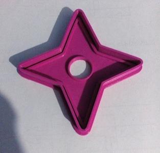 cookie cutter NARUTO RED CLOUD SHURIKEN