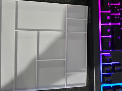 Building block sorting tray