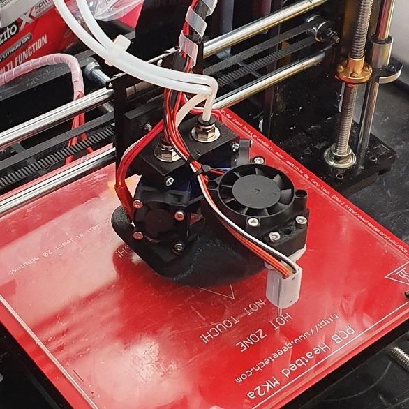 Prusa i3 Dual E3DV6 - Custom BLTouch Cooling Shroud
