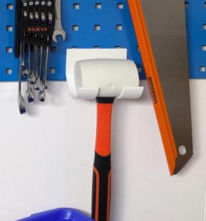 Rubber Mallet Holder - Square Pegboard