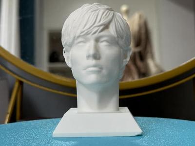 Jay Chou portrait sculpture