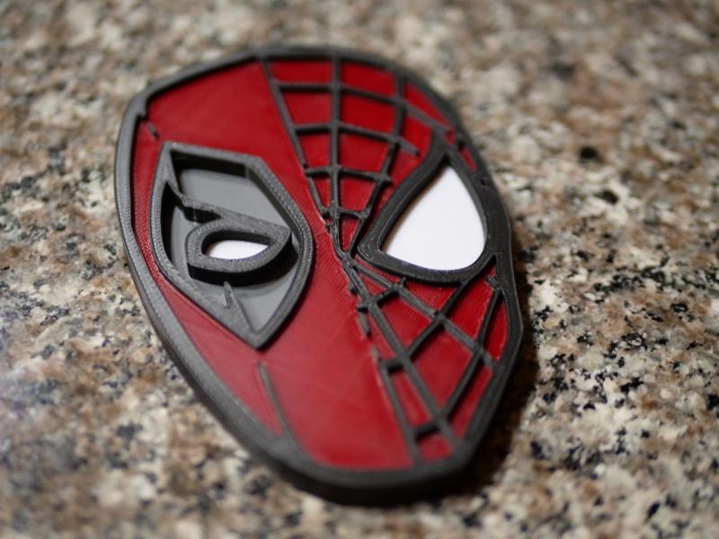 Spider-man and Deadpool Half Face