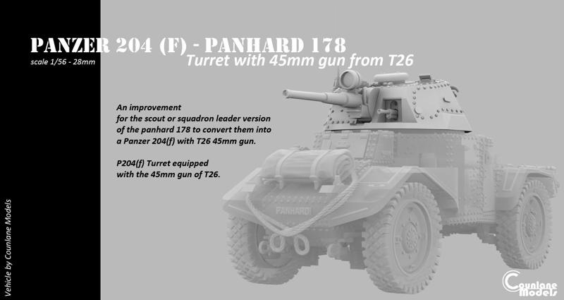 P204(f) Turret 45mm from T-26 for conversion of the panhard 178 scout or squadron leader
