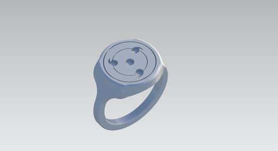 Sharingan pattern ring.