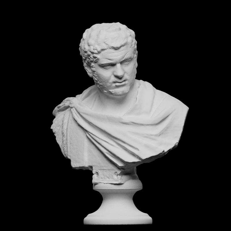 Portrait of Caracalla on ancient unrelated bust