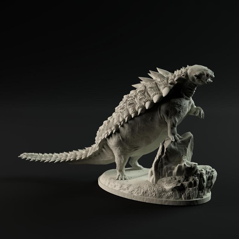 Polachantus rear up 1-35 scale pre-supported dinosaur