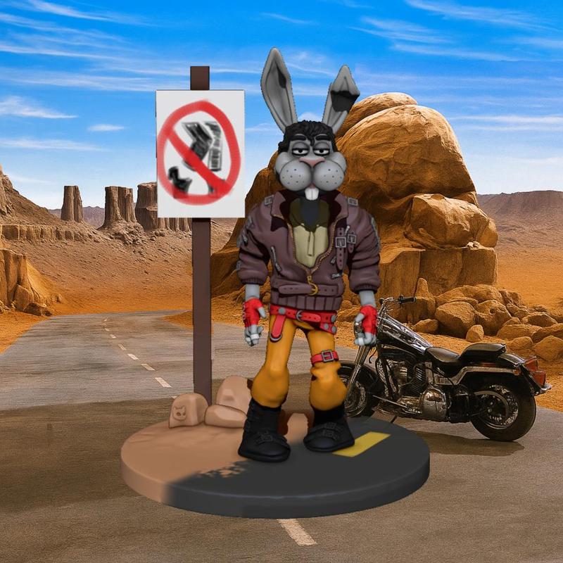 Spike el Conejo – Michael Jackson Moonwalker (Speed Demon) – Figura 3D para Impresión (RESINA)