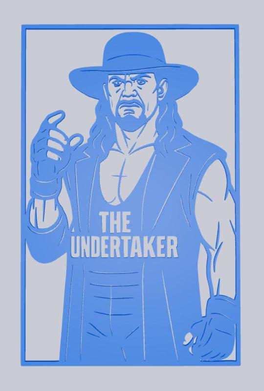 WWF WWE The Undertaker stencil