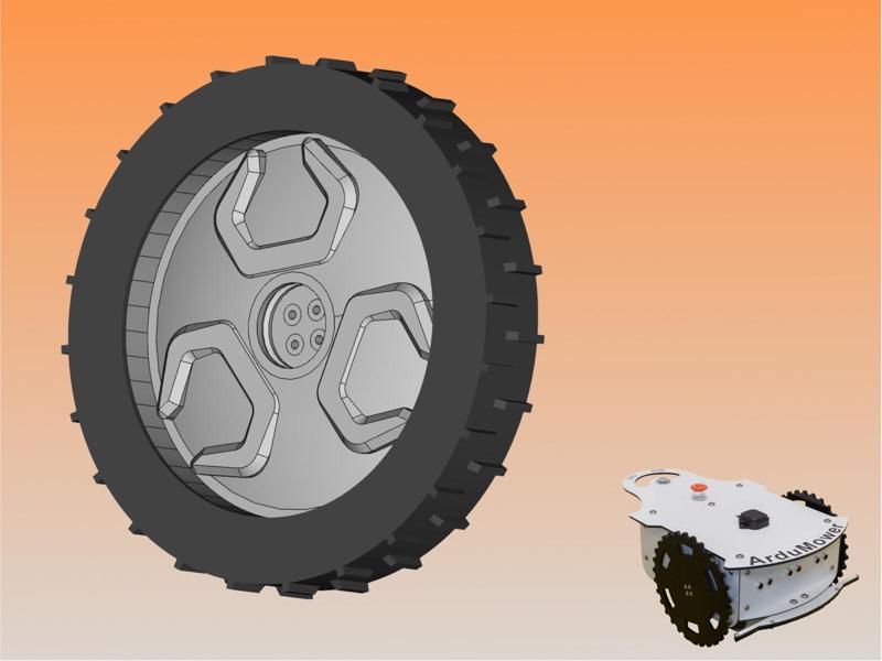 Rim Model "Scorpion" for 250mm Ardumower Wheel
