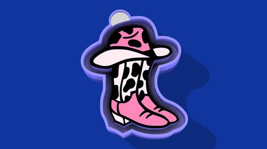 🤠💖 Cowgirl Classic – Freshie, Keychain, Resin & Candle Mold