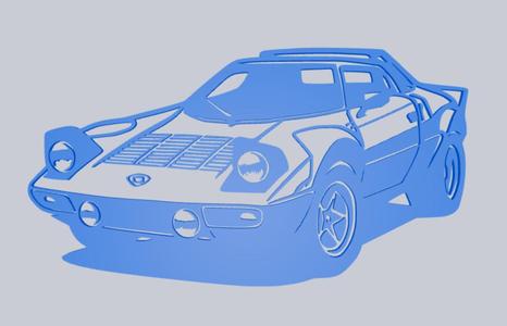 Lancia Stratos stencil