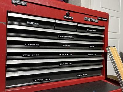 Magnetic Toolbox labels 
