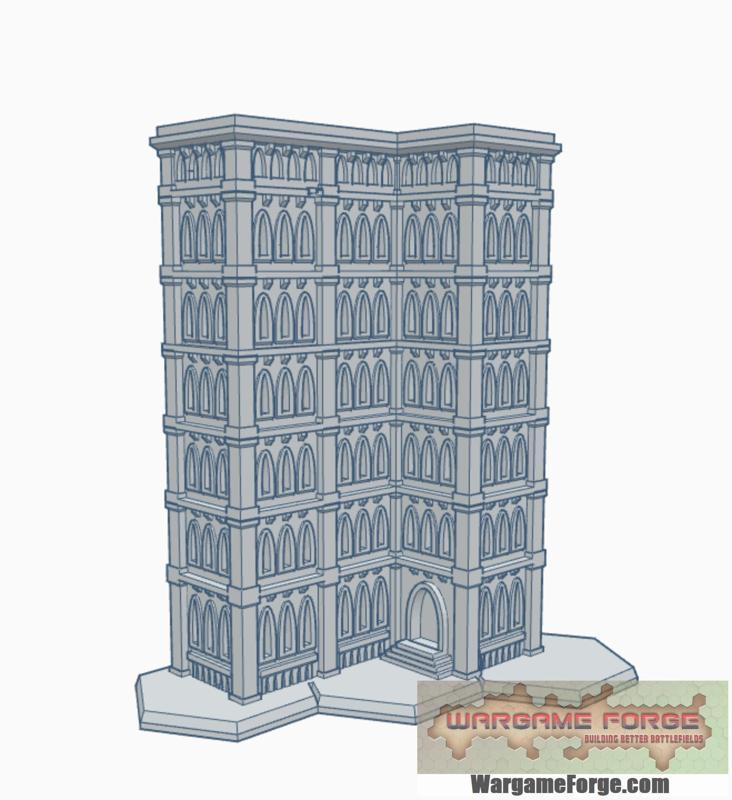 Gothic Building 45 with Hex Base GHB045