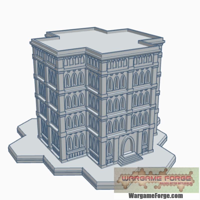 Gothic Building 55 with Hex Base GHB055