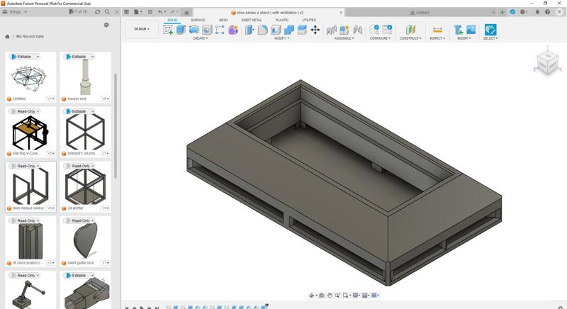 xbox series s stand ( with ventilation )