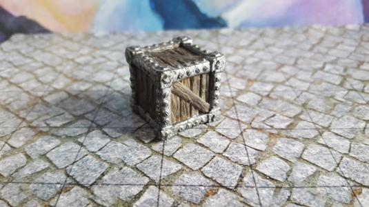 Rough Wood Crate Miniature 28mm