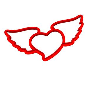Heart with wings Cookie Cutter - Valentine's Day