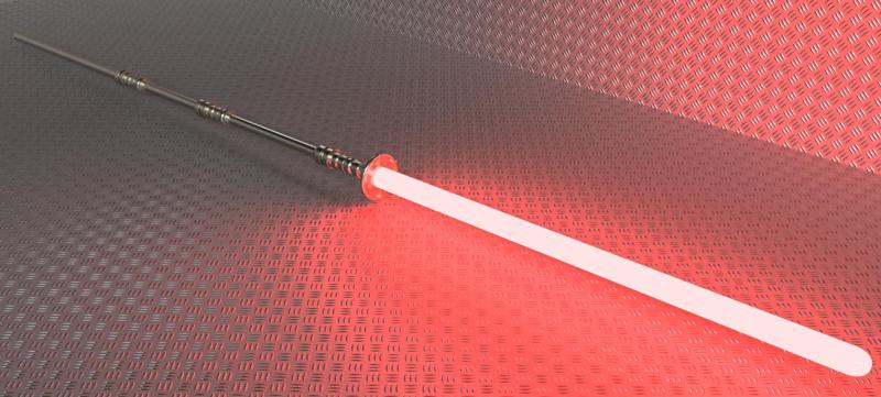 Star Wars Force Unleashed Royal / Shadow / Senate Guard saber staff weapon for 1:6 and 1:12 custom figures