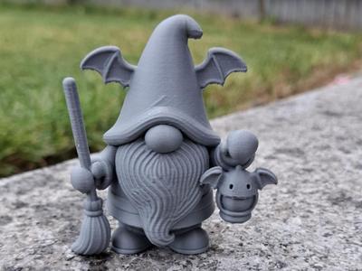 Bat-Winged Halloween Gnome
