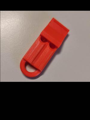 Super loud compact emergency whistle with different hanger